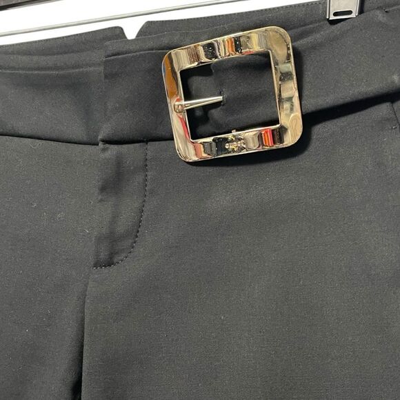 Gucci Black Straight Leg Pants with Buckle - Picture 2 of 10